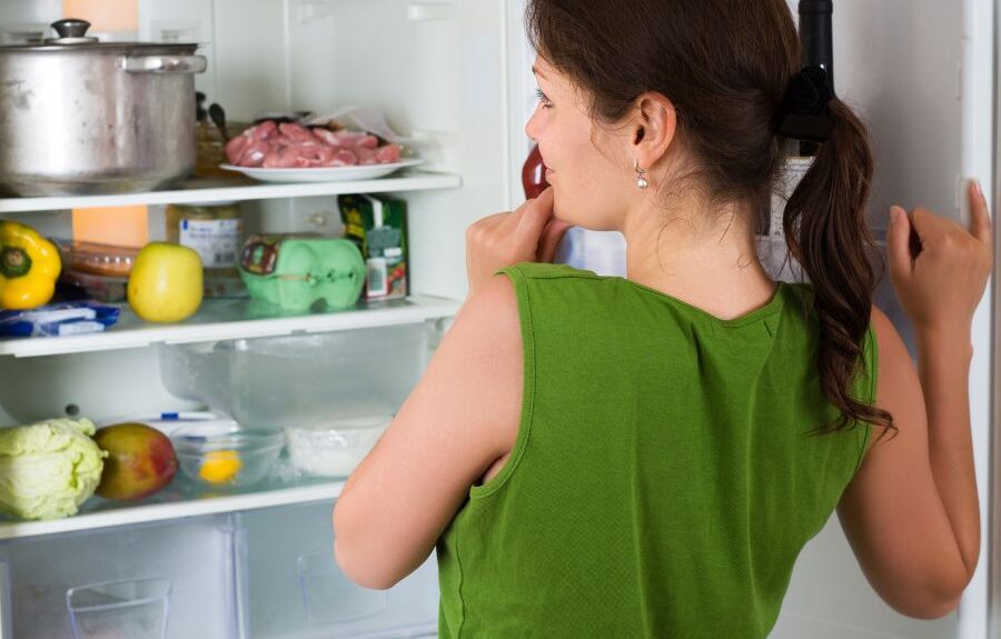 fridge freezing food